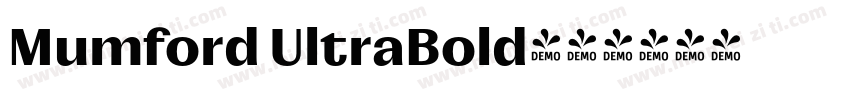 Mumford UltraBold字体转换
